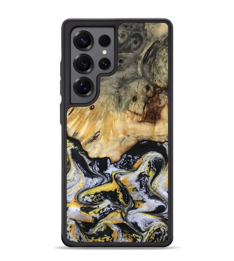 Galaxy S25 Ultra Wood Phone Case - Ansley (Black & White, 789025)