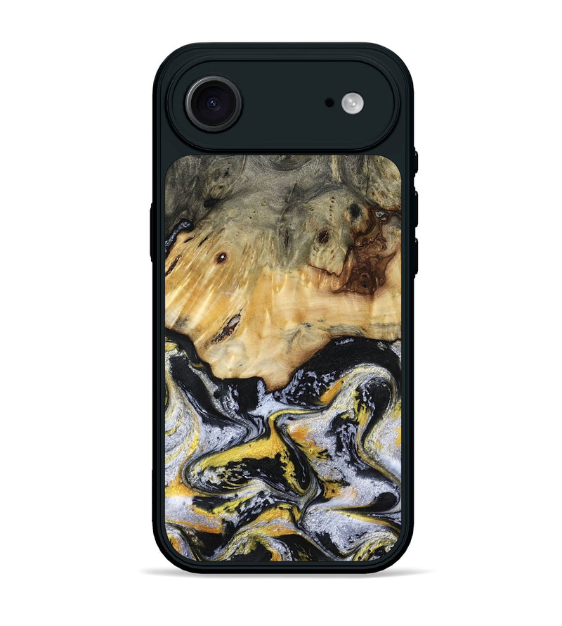 iPhone 17 Air Wood Phone Case - Ansley (Black & White, 789025)