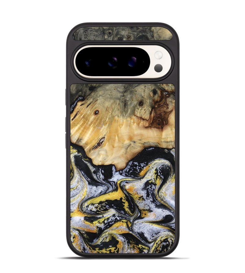 Pixel 9 Pro Wood Phone Case - Ansley (Black & White, 789025)
