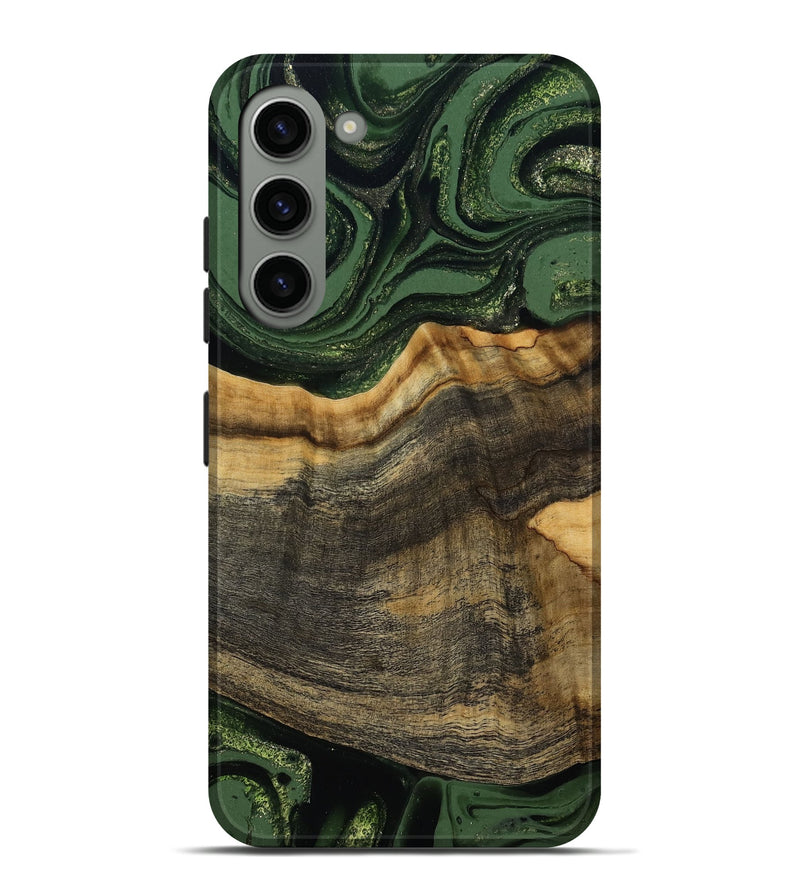 Galaxy S23 Plus Wood Live Edge Phone Case - Rodrick (Green, 789080)