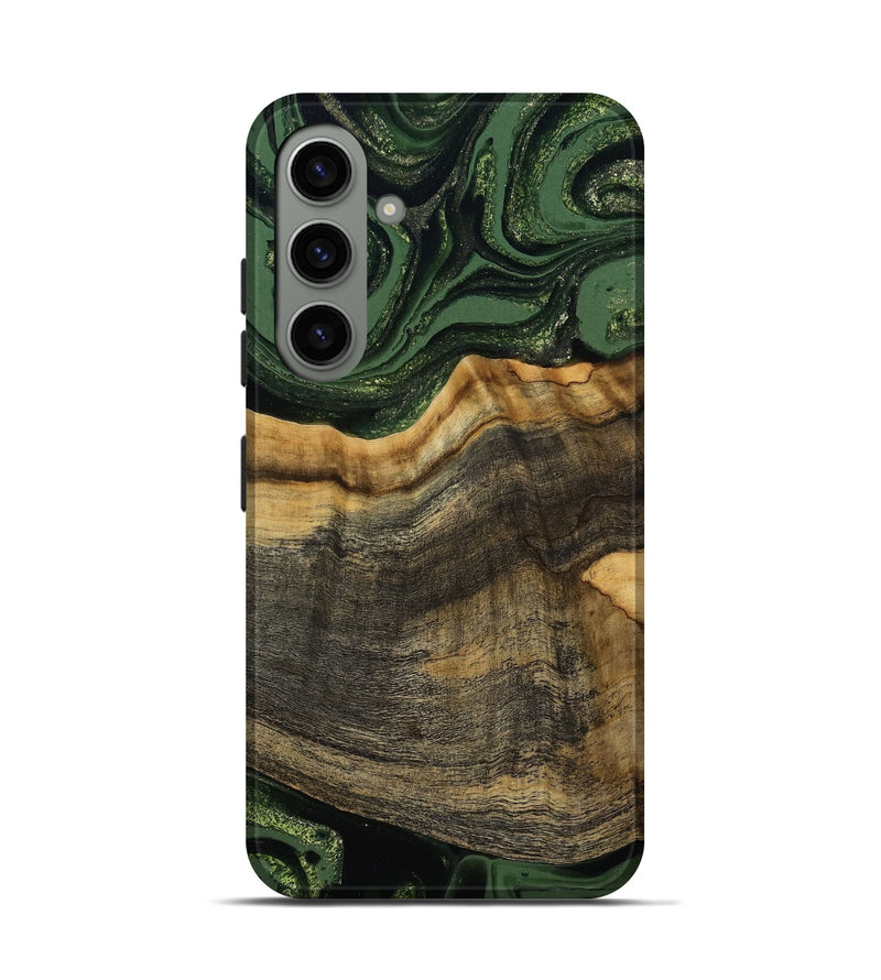 Galaxy S24 Wood Live Edge Phone Case - Rodrick (Green, 789080)