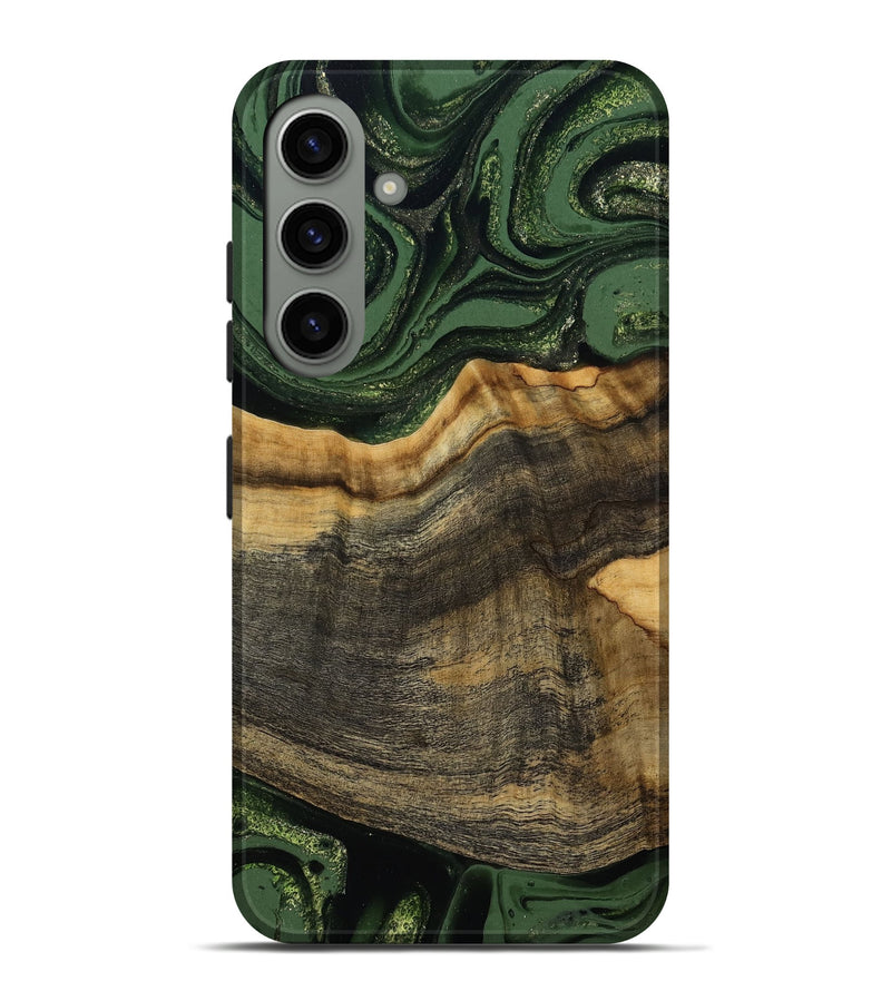 Galaxy S24 Plus Wood Live Edge Phone Case - Rodrick (Green, 789080)