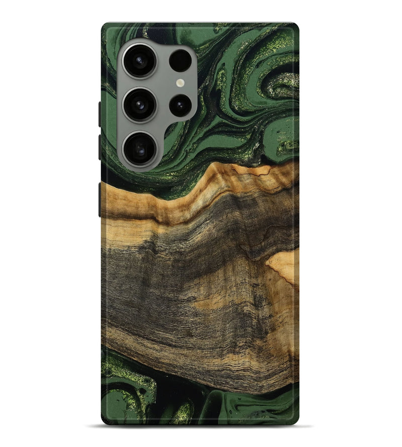Galaxy S24 Ultra Wood Live Edge Phone Case - Rodrick (Green, 789080)