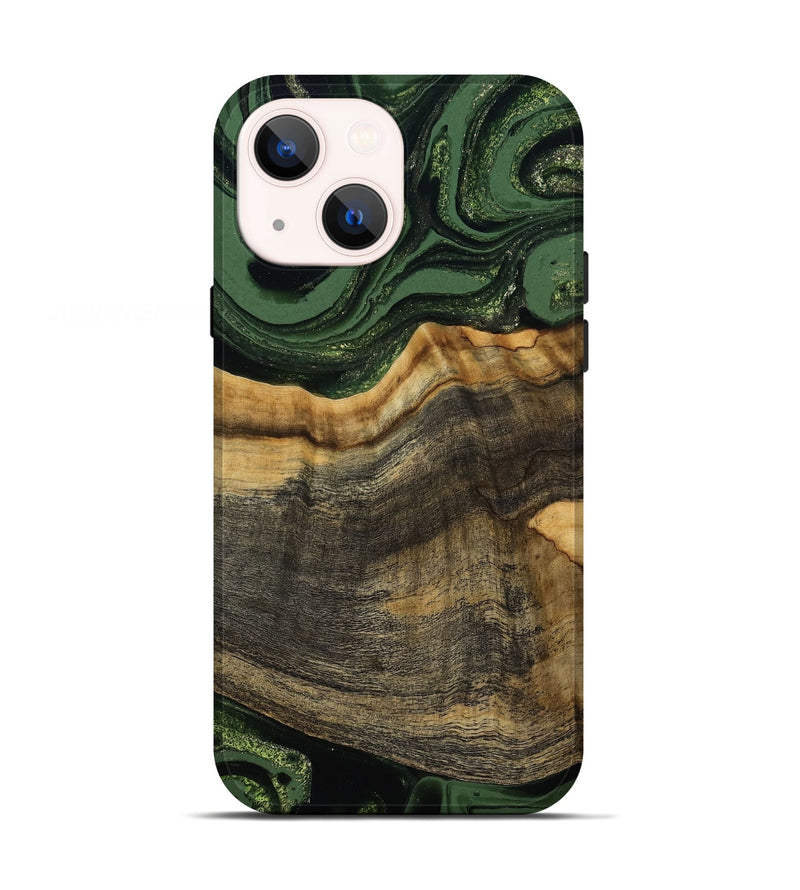 iPhone 13 Wood Live Edge Phone Case - Rodrick (Green, 789080)