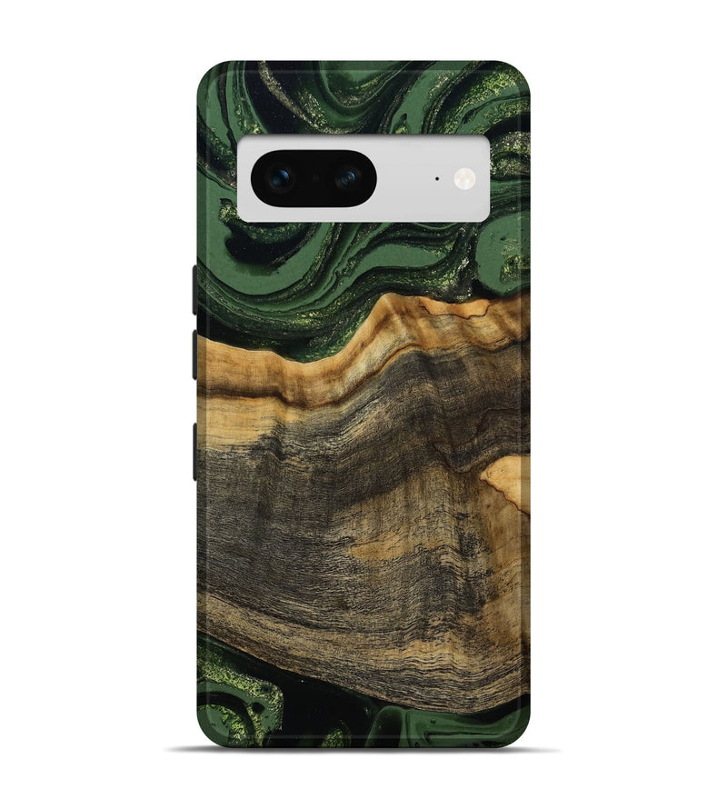 Pixel 7 Wood Live Edge Phone Case - Rodrick (Green, 789080)