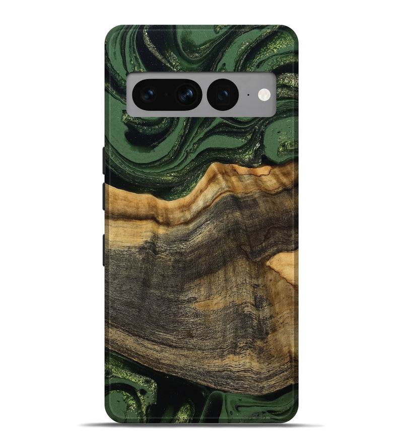 Pixel 7 Pro Wood Live Edge Phone Case - Rodrick (Green, 789080)