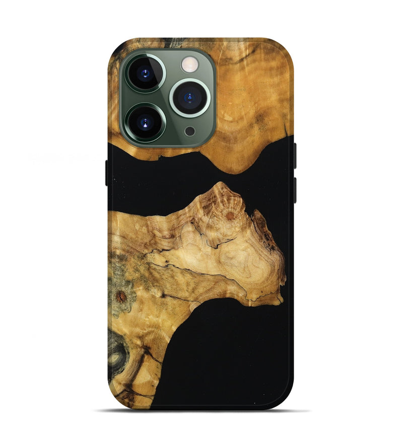 iPhone 13 Pro Wood Live Edge Phone Case - Dwight (Wood Burl, 789091)