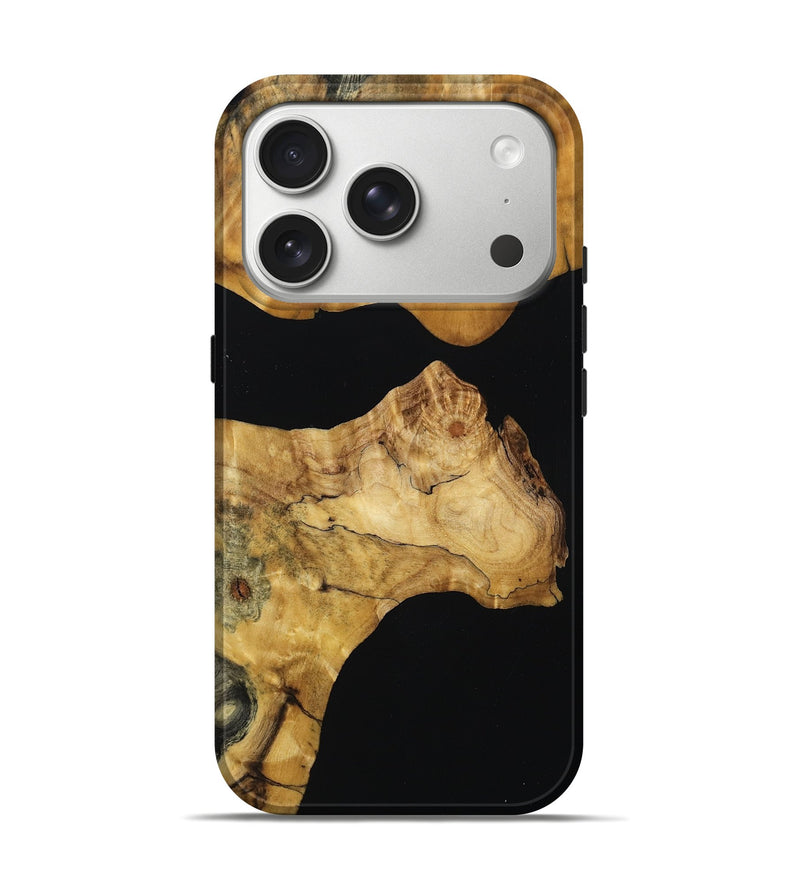 iPhone 17 Pro Wood Live Edge Phone Case - Dwight (Wood Burl, 789091)