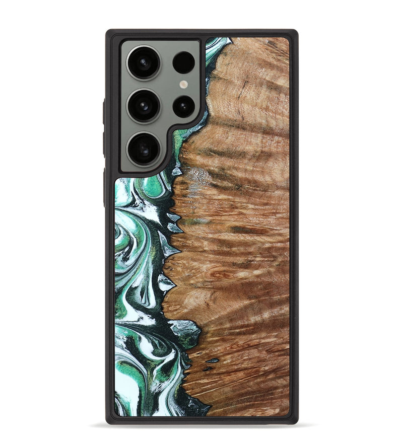 Galaxy S23 Ultra Wood Phone Case - Hilton (Green, 789181)