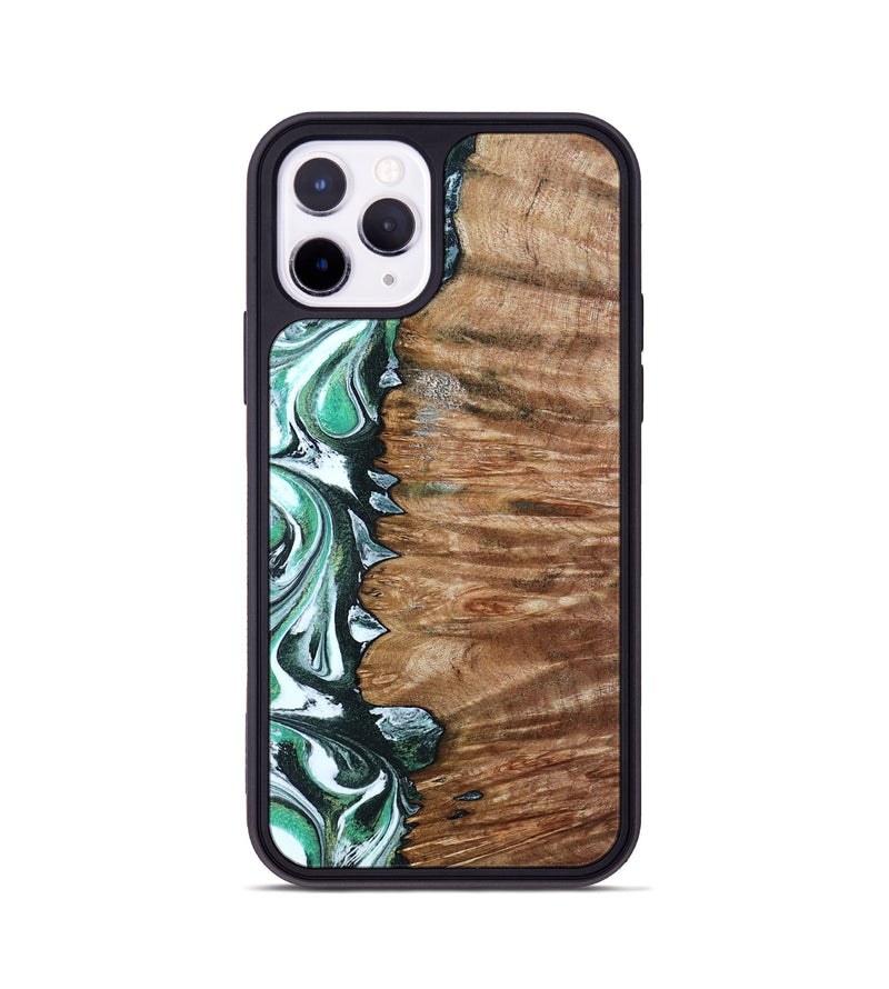 iPhone 11 Pro Wood Phone Case - Hilton (Green, 789181)