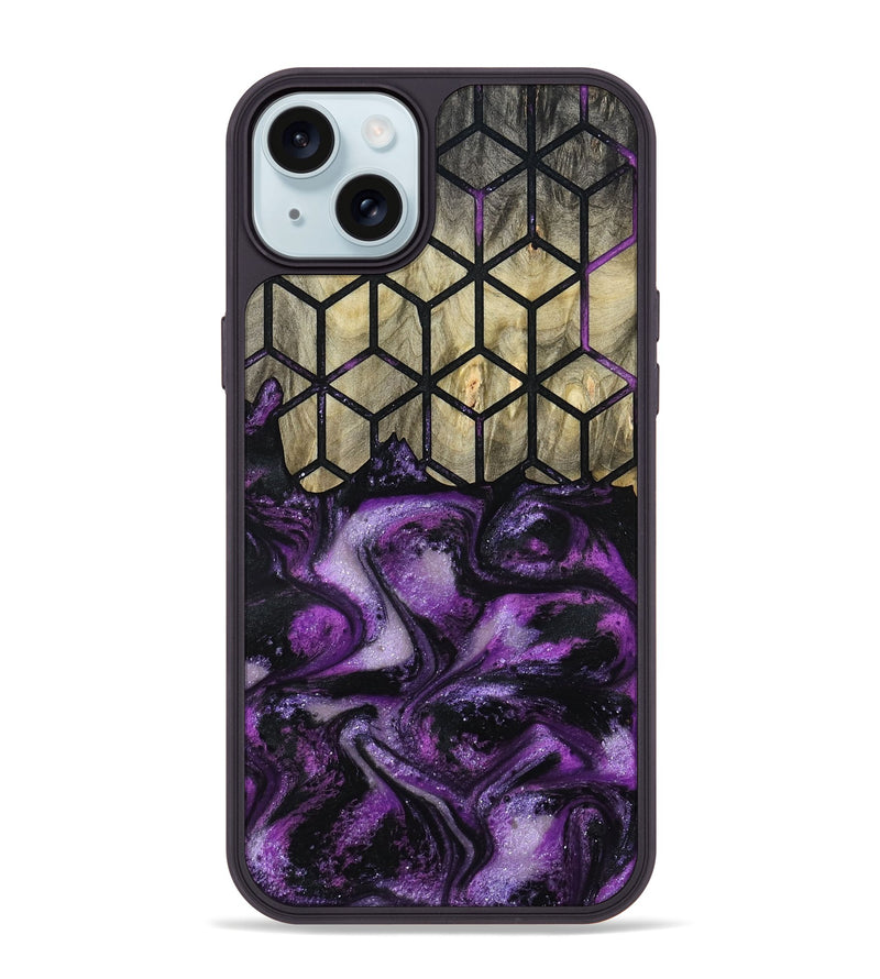 iPhone 15 Plus Wood Phone Case - Shanice (Pattern, 789188)