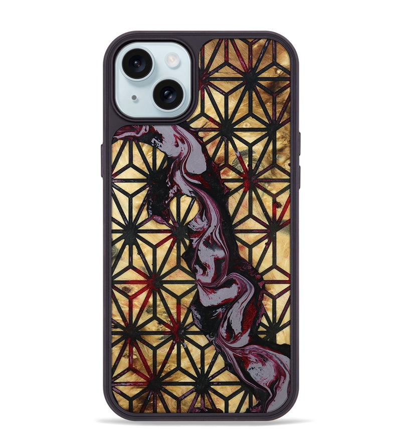 iPhone 15 Plus Wood Phone Case - Booker (Pattern, 789198)