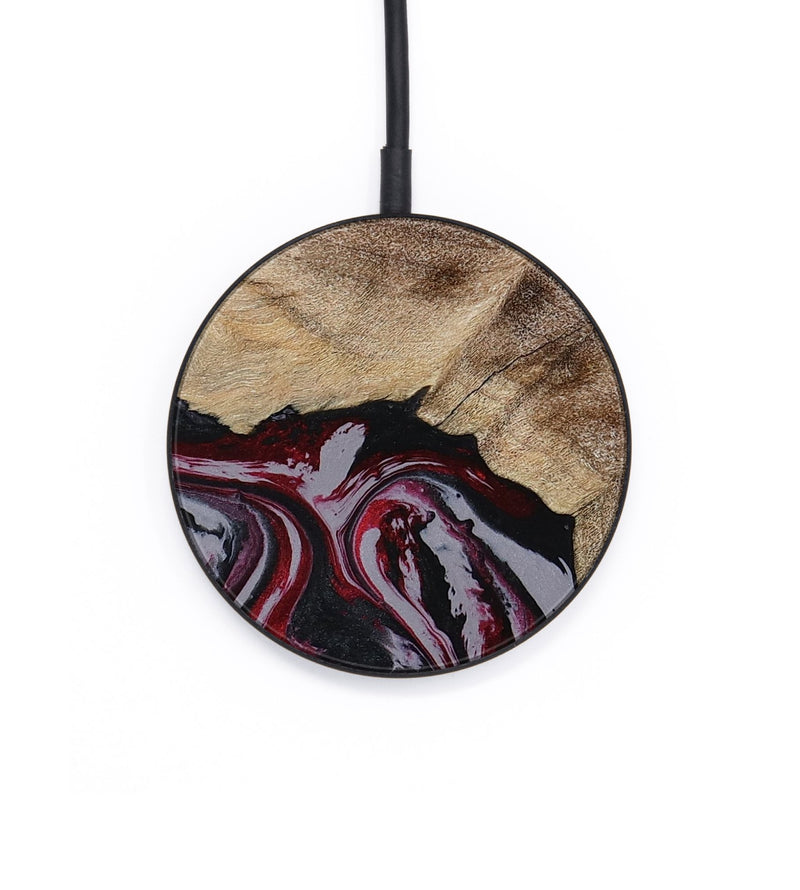 Circle Wood Wireless Charger - Kellie (Red, 789201)
