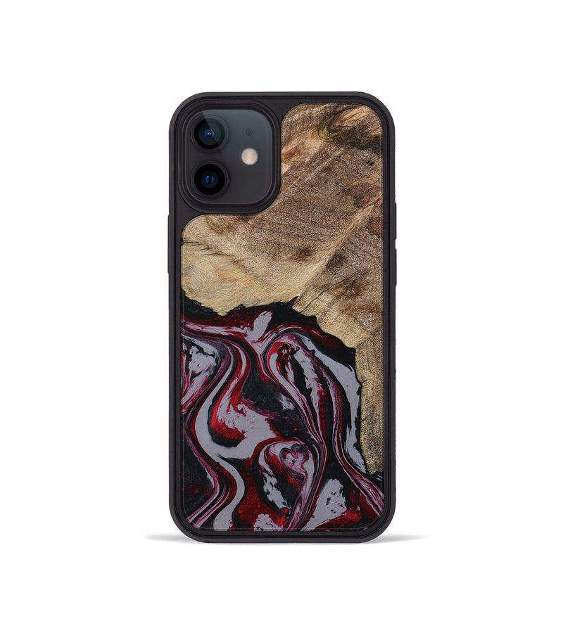 iPhone 12 mini Wood Phone Case - Kellie (Red, 789201)