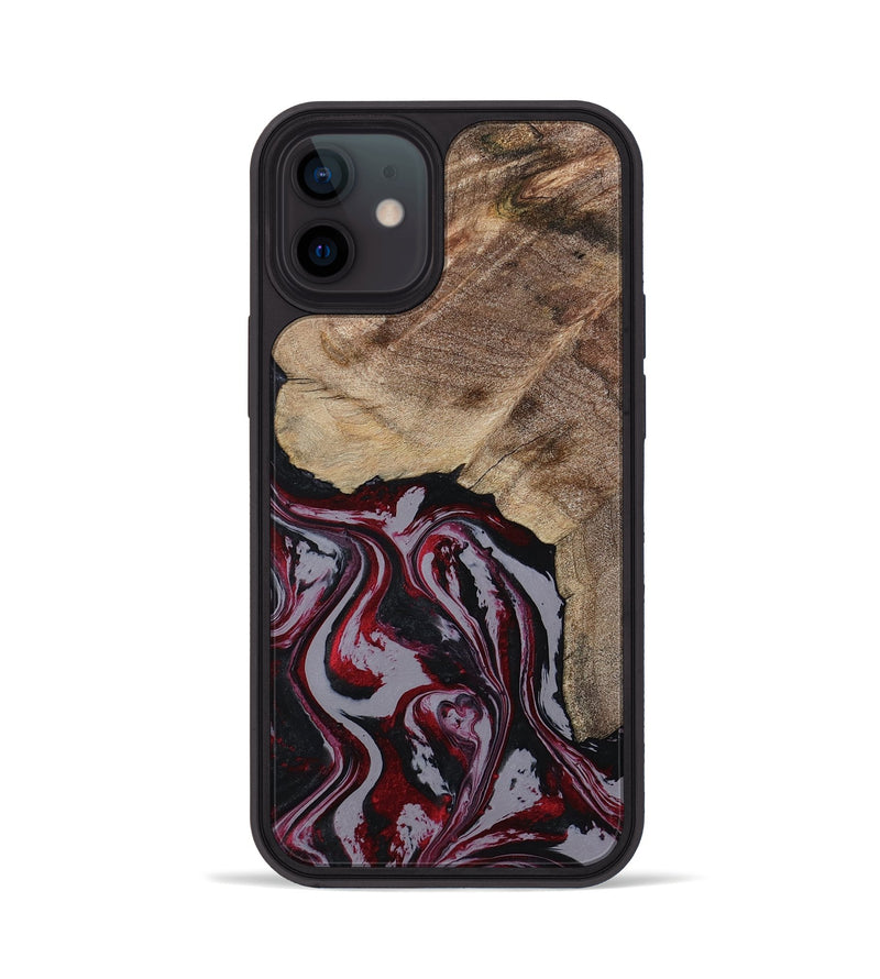 iPhone 12 Wood Phone Case - Kellie (Red, 789201)