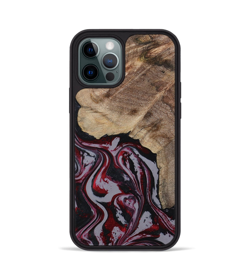 iPhone 12 Pro Wood Phone Case - Kellie (Red, 789201)