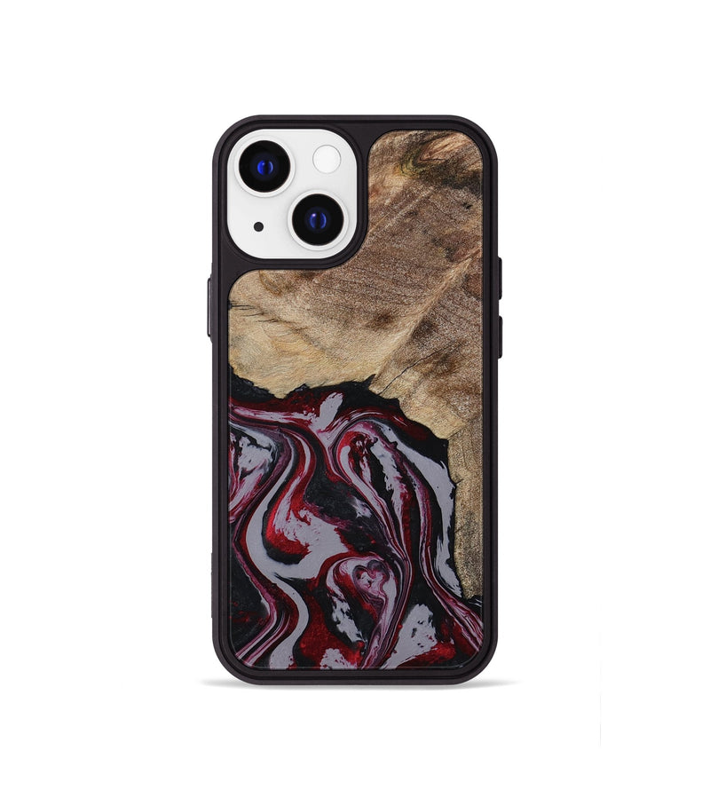 iPhone 13 mini Wood Phone Case - Kellie (Red, 789201)