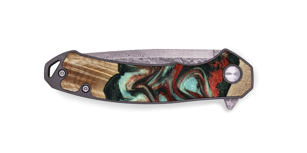 EDC Wood Pocket Knife - Gustave (Green, 789211)