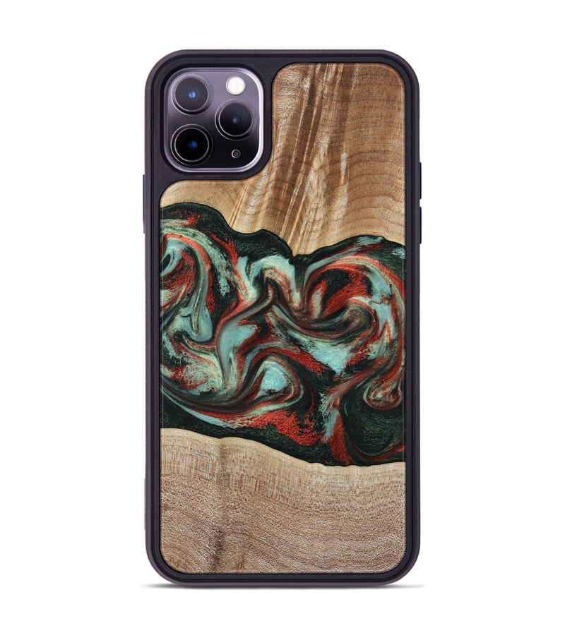 iPhone 11 Pro Max Wood Phone Case - Gustave (Green, 789211)