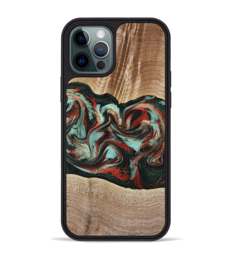 iPhone 12 Pro Max Wood Phone Case - Gustave (Green, 789211)