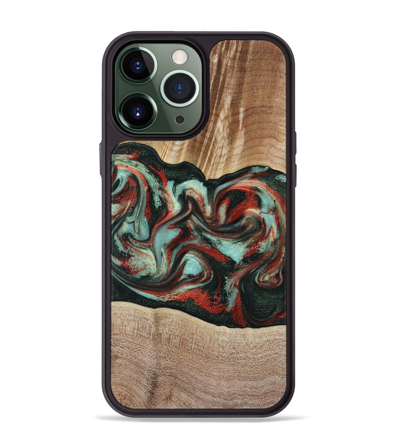 iPhone 13 Pro Max Wood Phone Case - Gustave (Green, 789211)