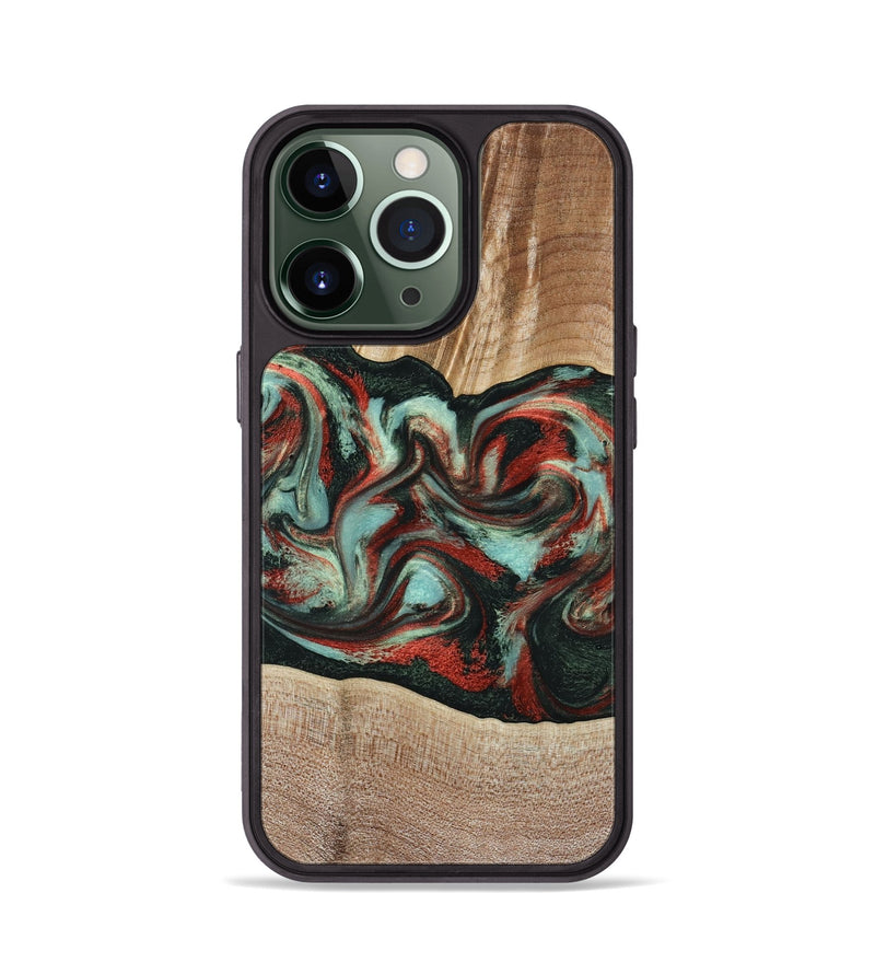 iPhone 13 Pro Wood Phone Case - Gustave (Green, 789211)