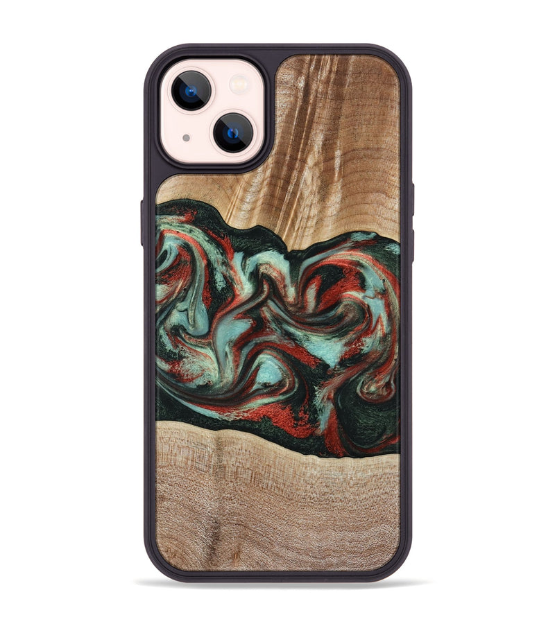 iPhone 14 Plus Wood Phone Case - Gustave (Green, 789211)