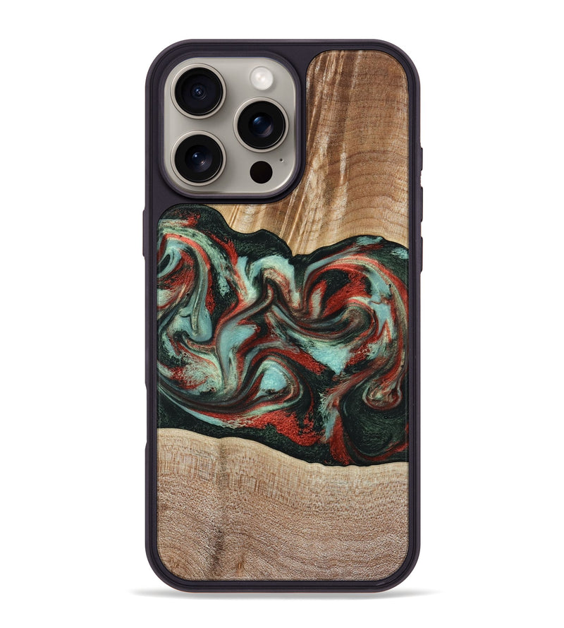iPhone 16 Pro Max Wood Phone Case - Gustave (Green, 789211)