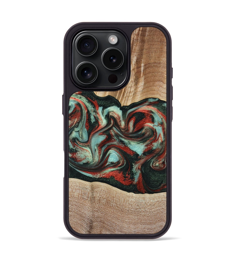 iPhone 16 Pro Wood Phone Case - Gustave (Green, 789211)