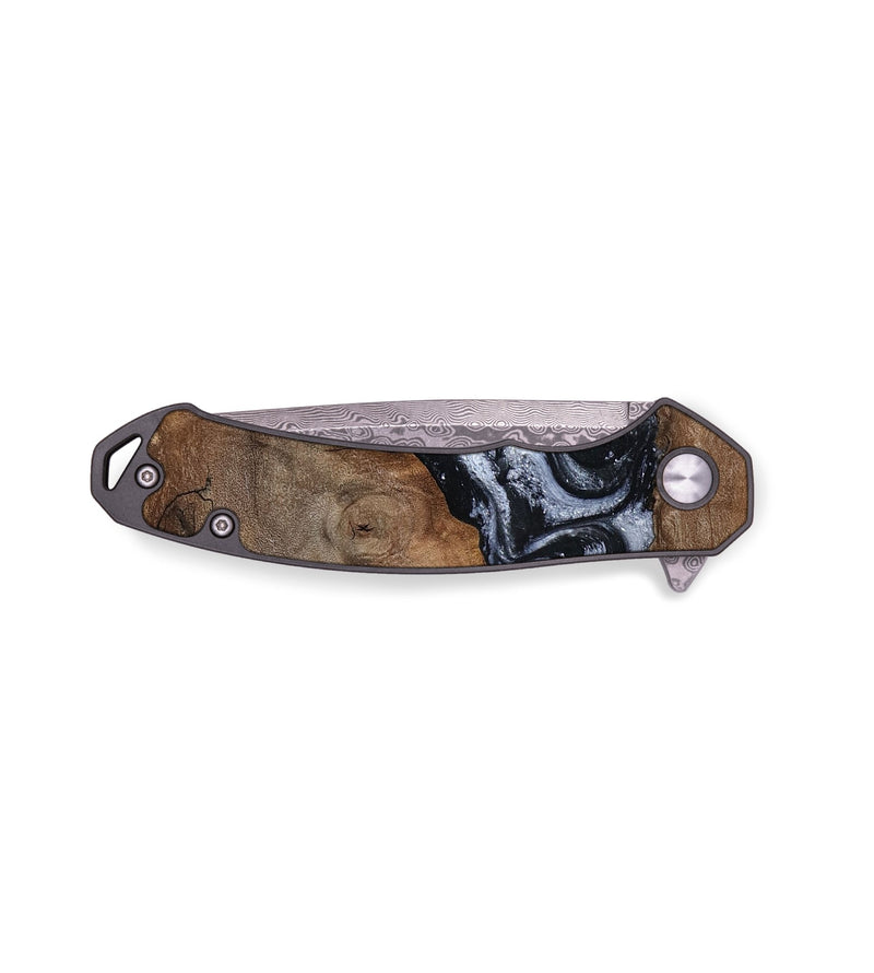 EDC Wood Pocket Knife - Jabari (Black & White, 789220)