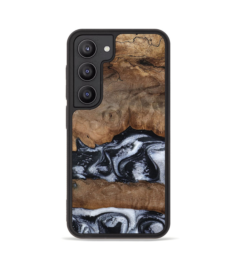 Galaxy S23 Wood Phone Case - Jabari (Black & White, 789220)