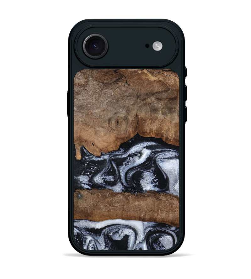 iPhone 17 Air Wood Phone Case - Jabari (Black & White, 789220)