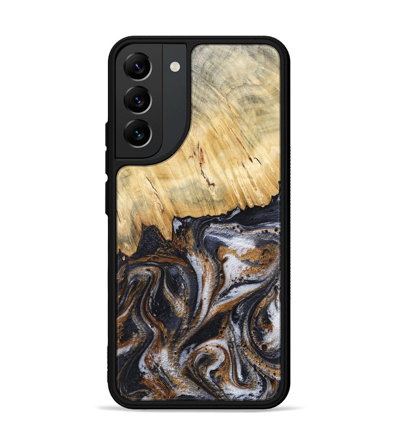 Galaxy S22 Plus Wood Phone Case - Cheryle (Black & White, 789223)