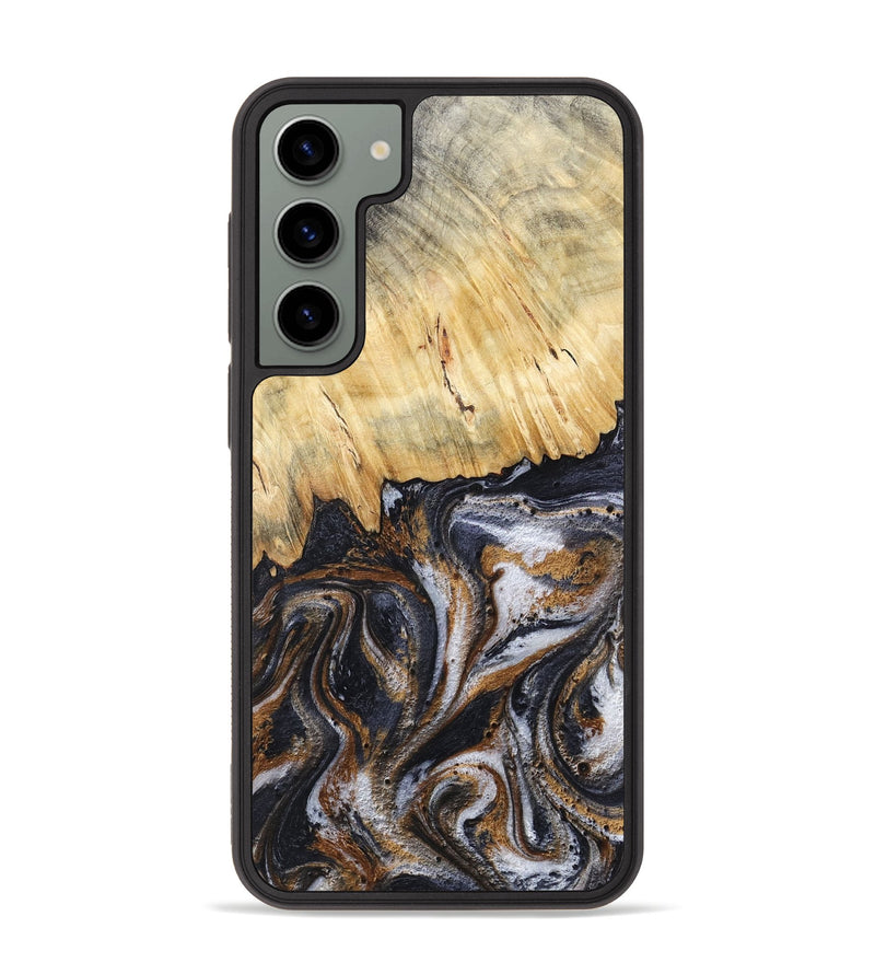 Galaxy S23 Plus Wood Phone Case - Cheryle (Black & White, 789223)