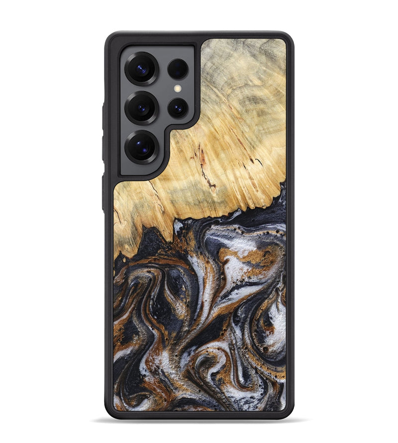 Galaxy S25 Ultra Wood Phone Case - Cheryle (Black & White, 789223)