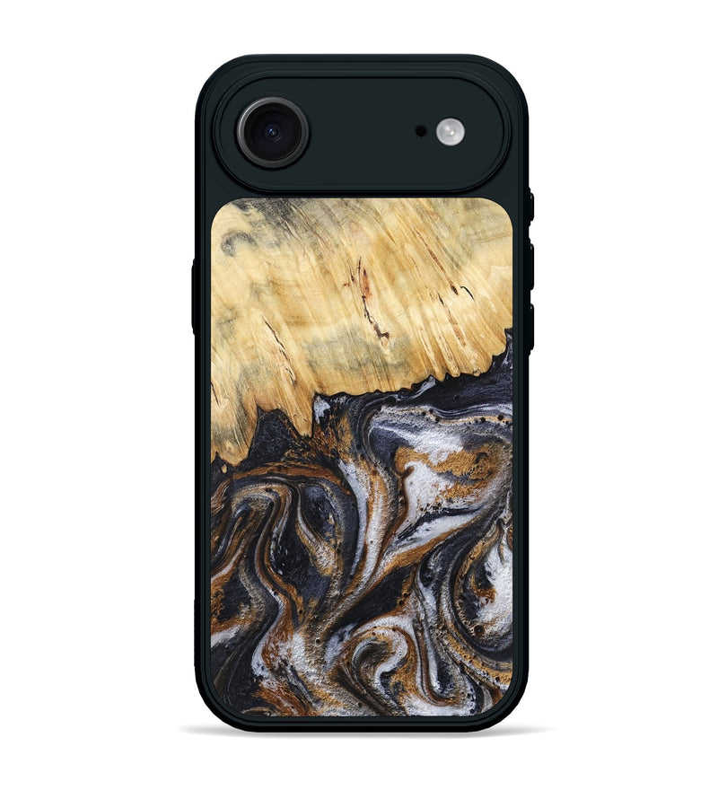 iPhone 17 Air Wood Phone Case - Cheryle (Black & White, 789223)