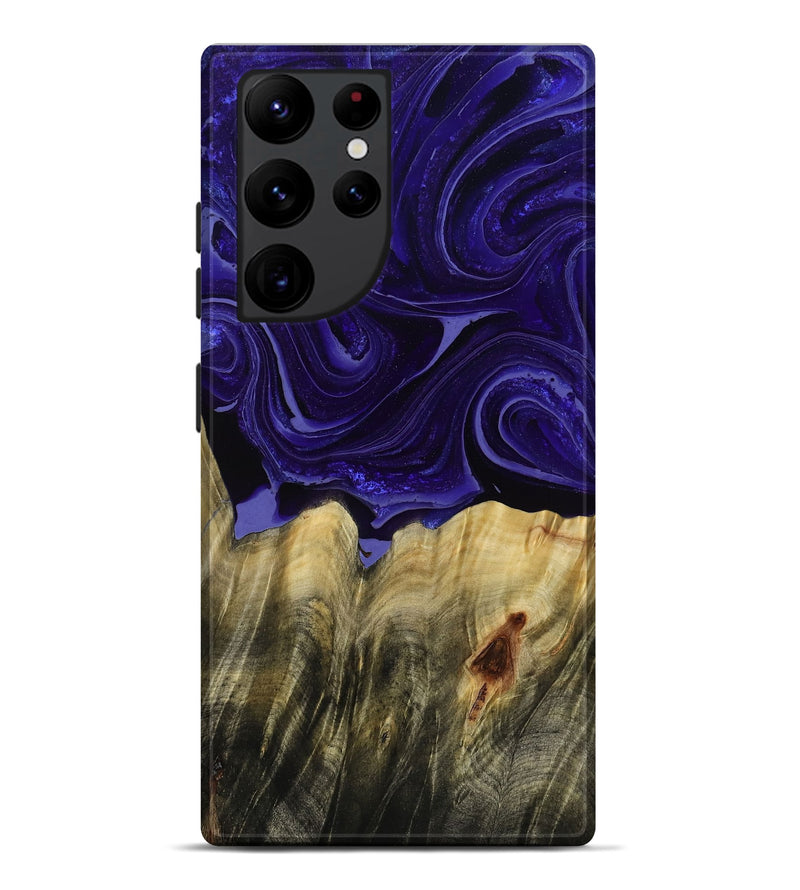 Galaxy S22 Ultra Wood Live Edge Phone Case - Kenisha (Purple, 789252)