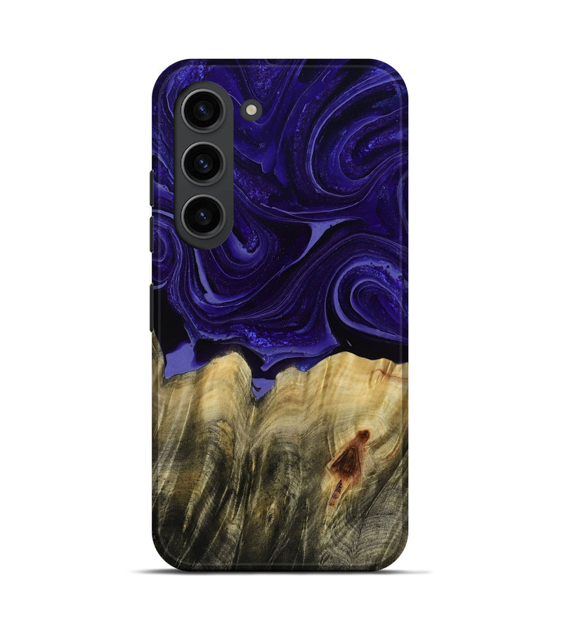 Galaxy S23 Wood Live Edge Phone Case - Kenisha (Purple, 789252)