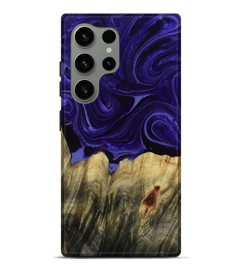 Galaxy S24 Ultra Wood Live Edge Phone Case - Kenisha (Purple, 789252)