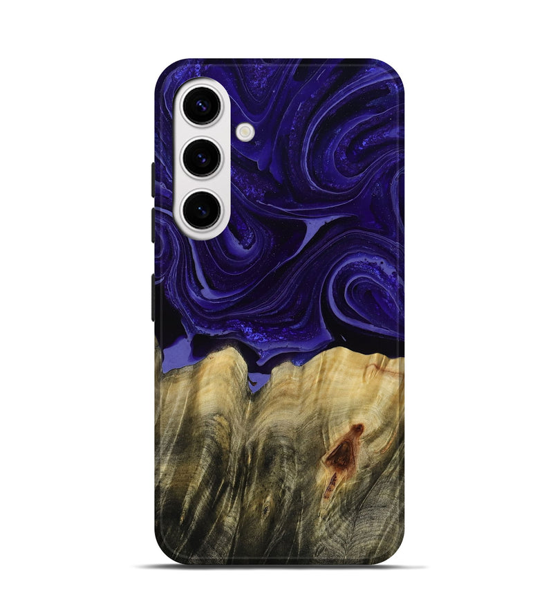 Galaxy S25 Wood Live Edge Phone Case - Kenisha (Purple, 789252)