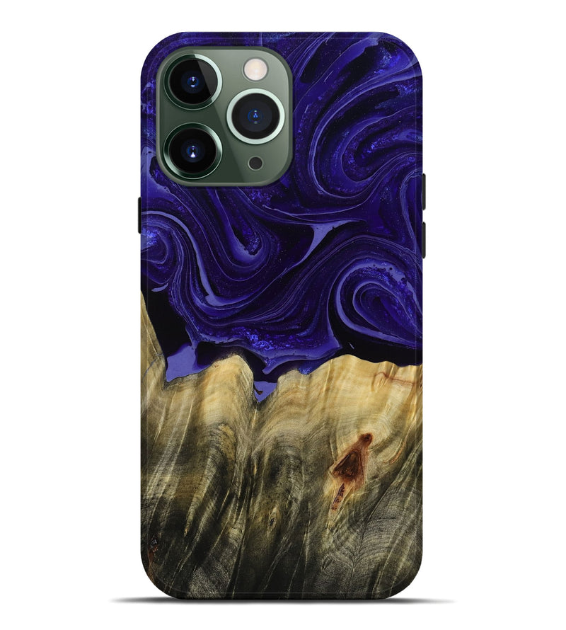 iPhone 13 Pro Max Wood Live Edge Phone Case - Kenisha (Purple, 789252)