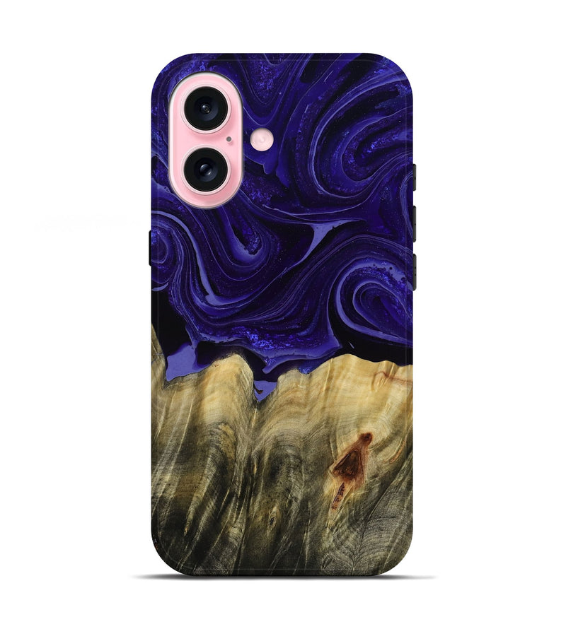 iPhone 17 Wood Live Edge Phone Case - Kenisha (Purple, 789252)