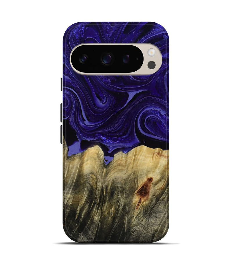 Pixel 9 Pro Wood Live Edge Phone Case - Kenisha (Purple, 789252)