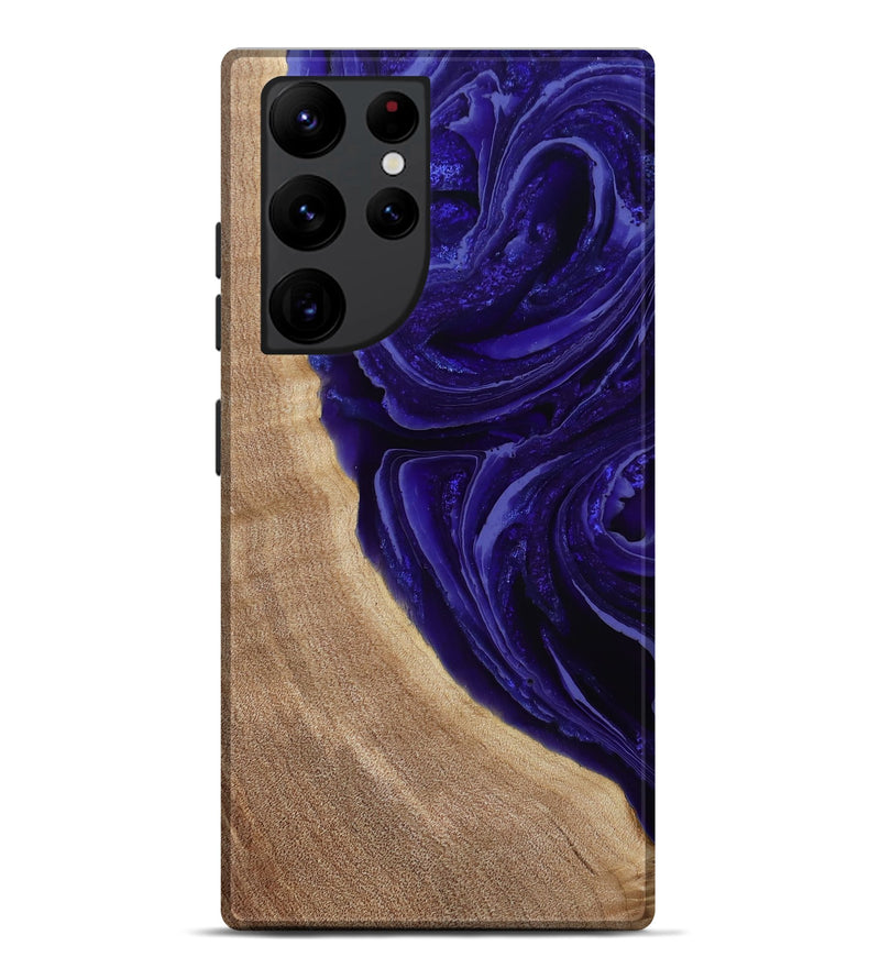 Galaxy S22 Ultra Wood Live Edge Phone Case - Foster (Purple, 789255)