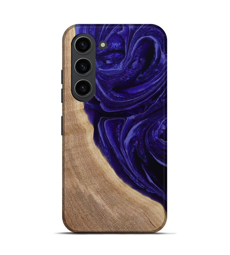 Galaxy S23 Wood Live Edge Phone Case - Foster (Purple, 789255)