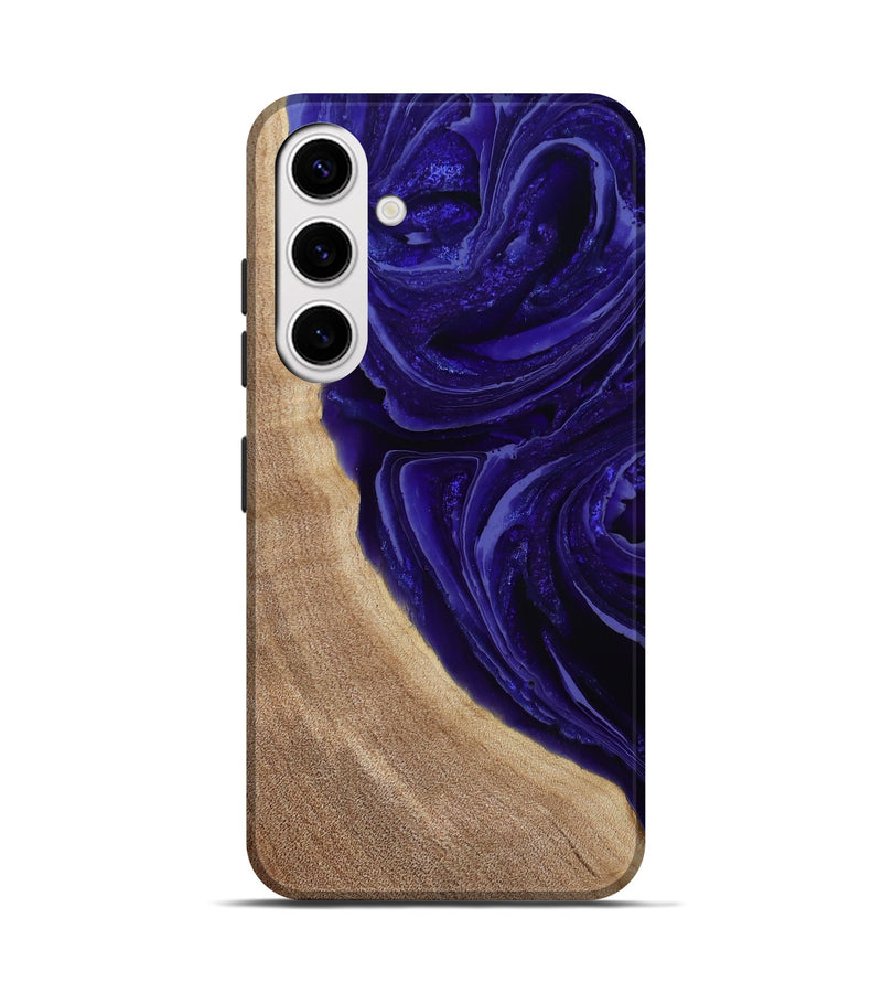 Galaxy S25 Wood Live Edge Phone Case - Foster (Purple, 789255)