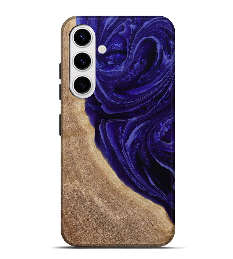 Galaxy S25 Plus Wood Live Edge Phone Case - Foster (Purple, 789255)