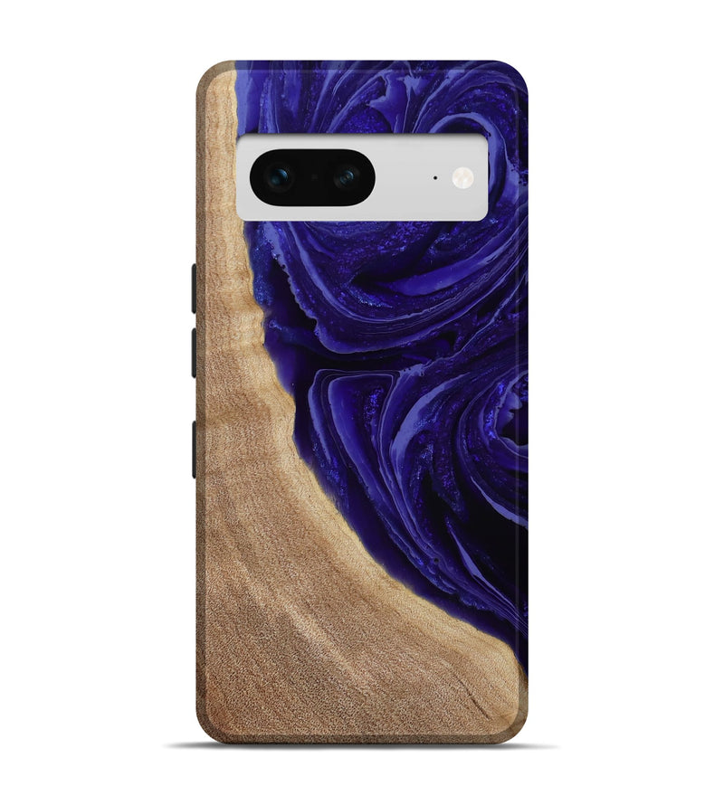 Pixel 7 Wood Live Edge Phone Case - Foster (Purple, 789255)