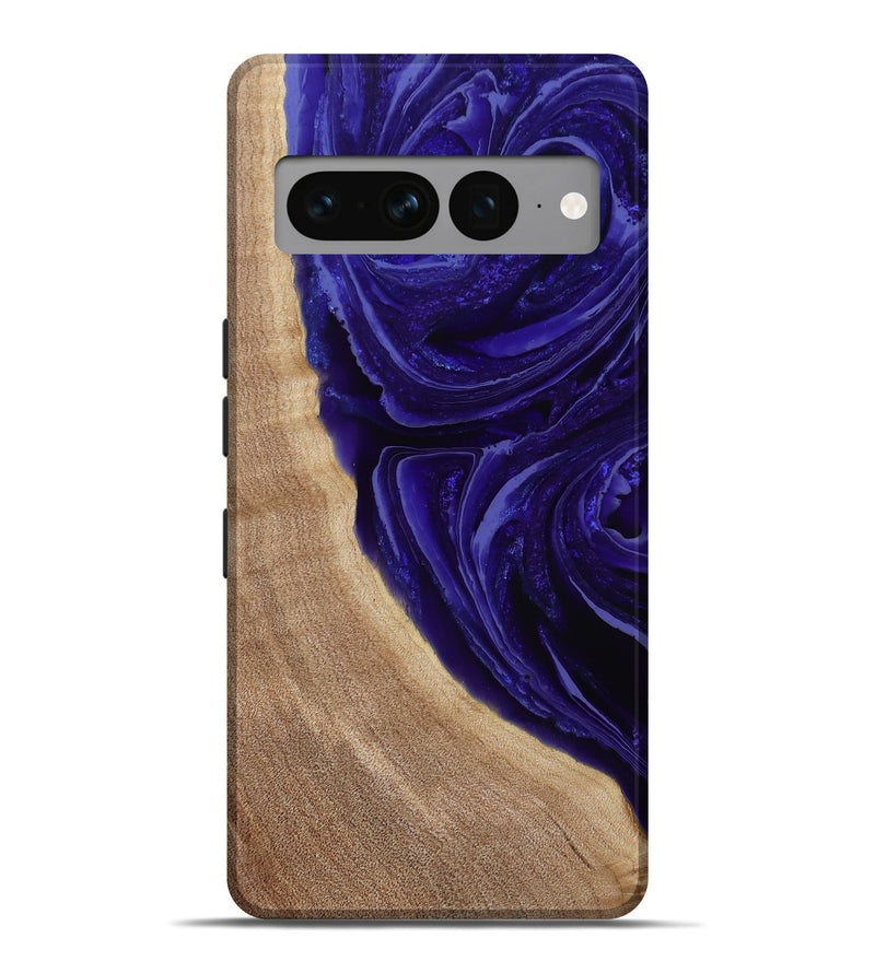 Pixel 7 Pro Wood Live Edge Phone Case - Foster (Purple, 789255)