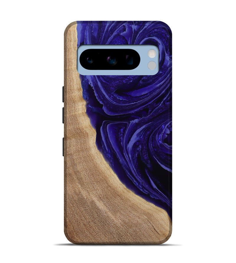 Pixel 8 Pro Wood Live Edge Phone Case - Foster (Purple, 789255)